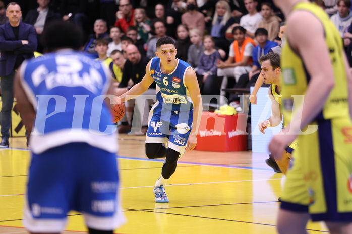 18.02.2023, Graz, Raiffeisen Sportpark Graz, Basketball Superliga 2022/23, Grunddurchgang, Runde 22, UBSC Raiffeisen Graz vs. Unger Steel Gunners Oberwart