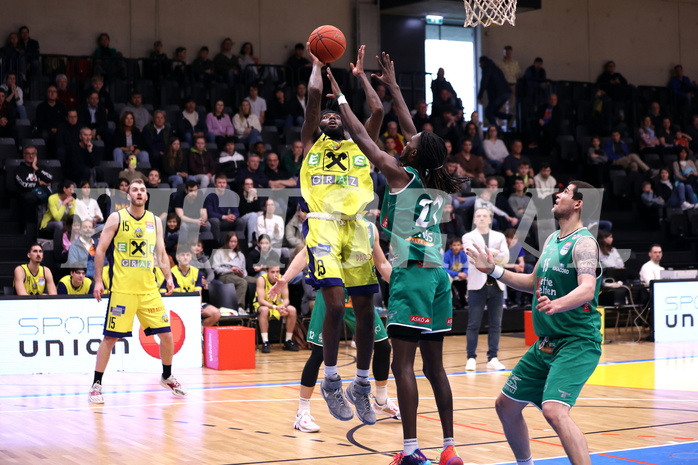 26.03.2023, Graz, Raiffeisen Sportpark Graz, Basketball Superliga 2022/23,5. Qualifikationsrunde, UBSC Raiffeisen Graz vs. Kapfenberg Bulls