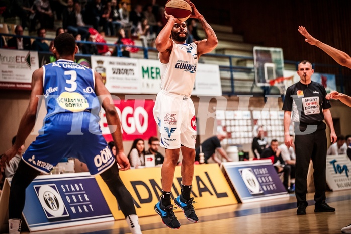 Basketball, ABL 2017/18, Grunddurchgang 31.Runde, Oberwart Gunners, Gmunden Swans, Jerome Seagears (5)