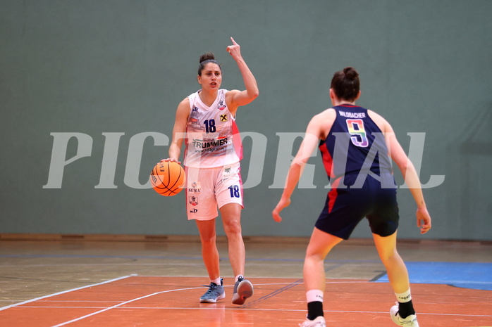 20.03.2024, Graz, Unionhalle A, Basketball Damen Superliga 2023/24, Semifinale, UBSC-DBBC Graz - SKN St. Pölten Frauen,  