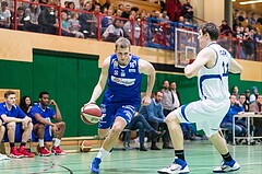 Basketball, ABL 2016/17, CUP 2.Runde, Blue Devils Wr. Neustadt, Oberwart Gunners, Renato Poljak (16) David Kern (11)