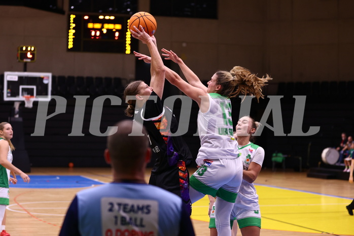 06.10.2024, Graz, Raiffeisen Sportpark, Basketball Damen Superliga 2024/25, Grunddurchgang, 2.Runde, UBI Holding Graz vs. Vienna United Basketball,  