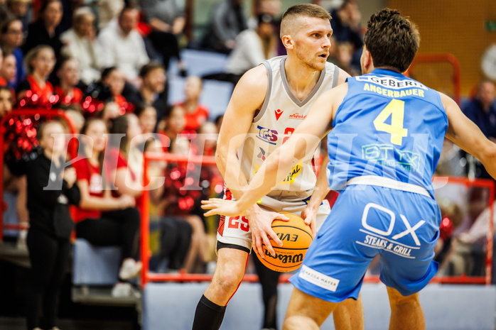 Basketball, Basketball Austria Cup 2023/24, Viertelfinale, Traiskirchen Lions, SKN St. Pölten, Edgars Lasenbergs (25)