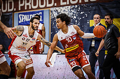 Basketball, win2day Basketball Superliga 2022/23, Grunddurchgang 1.Runde, Traiskirchen Lions, BC GGMT Vienna, Evan Taylor (10)