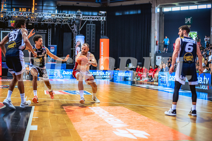 Basketball, Win2Day Superliga 2022/23, Playoff, Finale Spiel 4, BC Vienna, Gmunden Swans, 