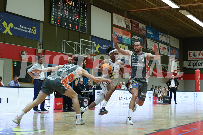 Basketball Superliga 2023/24, 5.Plazierungsrunde,Flyers Wels vs. Klosterneuburg Dukes,
