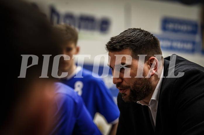 Basketball, bet-at-home Basketball Superliga 2021/22, Platzierungsrunde 9.Runde, SKN St. Pölten Basketball, Oberwart Gunners, Horst Leitner (Coach)