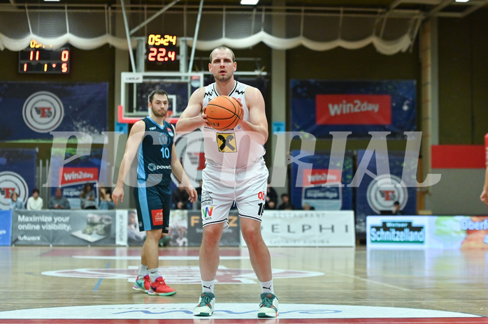 Basketball, Superliga 2023/24, Grunddurchgang 22. Runde, Flyers Wels vs. Vienna Timberwolves,