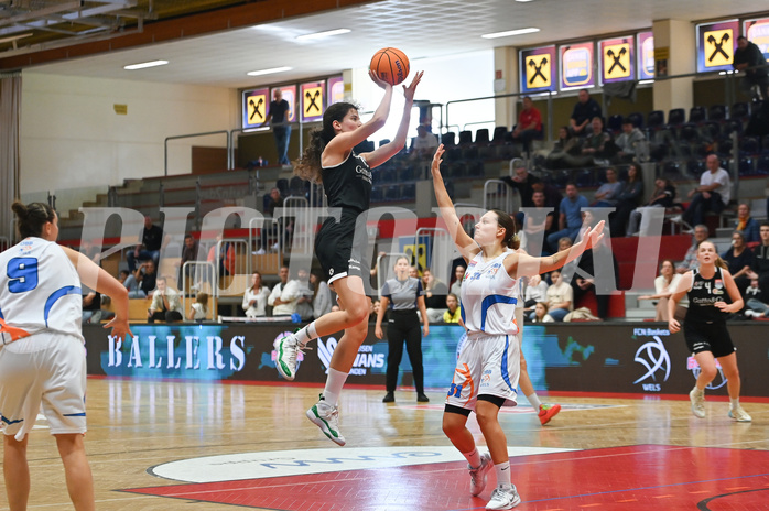 Basketball Superliga 2024/25, Supercup 1.Runde, DBB Wels vs Basket Flames Women,

