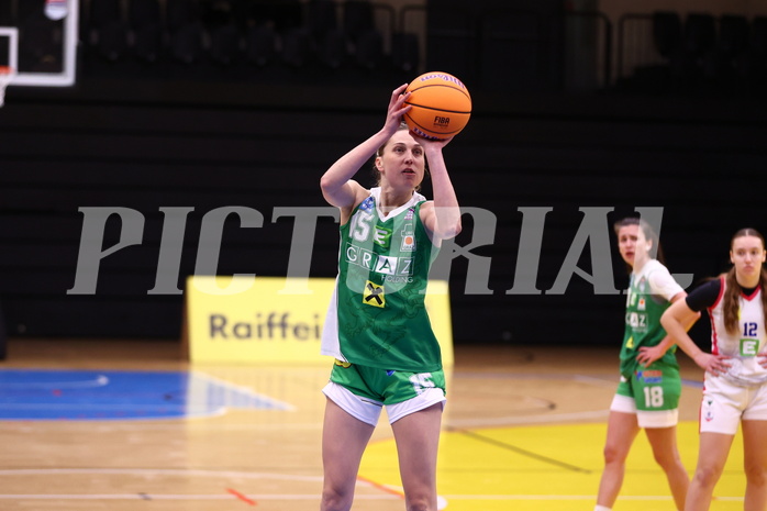 12.01.2025, Graz, Raiffeisen Sportpark, Basketball Damen Superliga 2024/25, Grunddurchgang, 11.Runde, UBSC Graz - UBI Graz,  