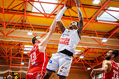 Basketball, win2day Basketball Superliga 2024/25, Playoffs Viertelfinale 2. Spiel
, BBC Nord Dragonz, Flyers Wels, Rayshawn Mart (3)