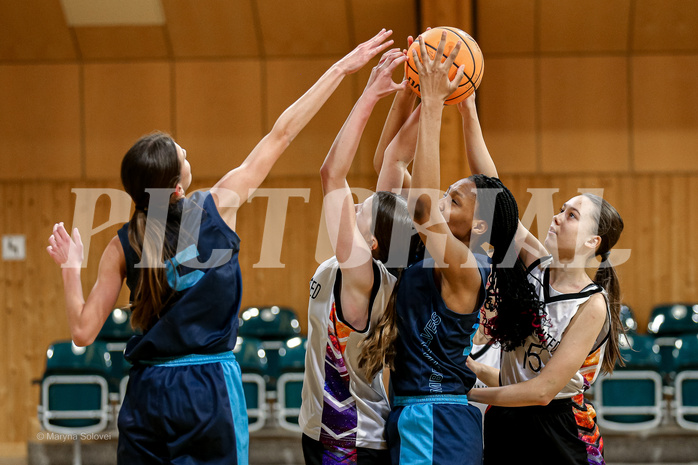 23.02.2025 Österreichischer Basketballverband 2024/25, SLWU14 Vienna United vs. Vienna Timberwolves