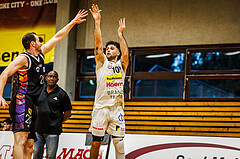 Basketball, Basketball Zweite Liga 2024/25, Grunddurchgang 4.Runde, Mattersburg Rocks, Vienna United, Julian Alper (10)