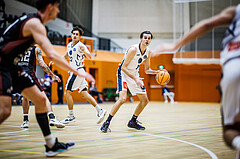 Basketball, Basketball Zweite Liga 2024/25, Grunddurchgang 6.Runde, Vienna Timberwolves, Mistelbach Mustangs, Vincent Balau (8)