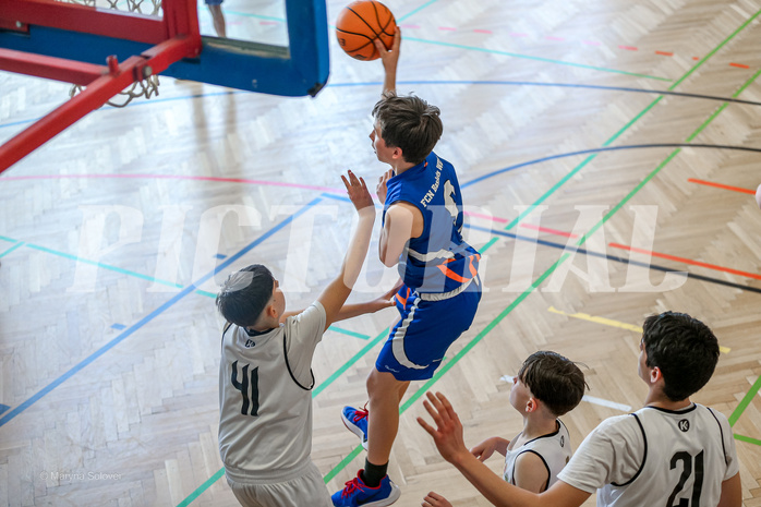 31.03.2025 Österreichischer Basketballverband 2024/25, SLMU14 Basket Flames WAT vs. FSN Baskets Wels