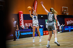 Basketball, Win2Day Basketball Damen Superliga 2023/24, Grunddurchgang 1.Runde, Vienna Timberwolves, Klosterneuburg Duchess, Lilian Schwarzenecker (12)