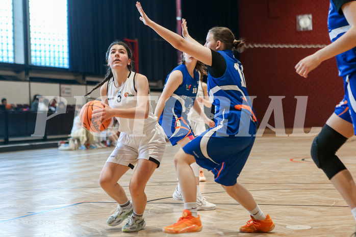 27.04.2025 Österreichischer Basketballverband 2024/25, SLWU16 VF Basket Flames UNION vs. DBB  Basketgirls Wels