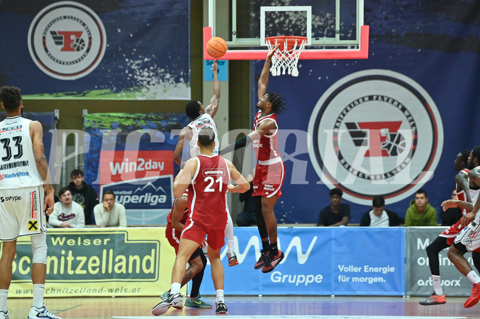 Basketball, Superliga 2024/25, Grunddurchgang 5.Runde, Flyers Wels vs. BC Vienna,