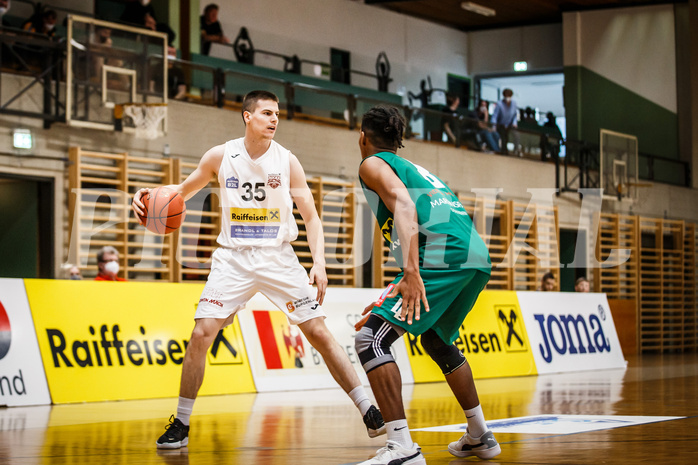 Basketball, Basketball Zweite Liga, Grunddurchgang 15.Runde, Mattersburg Rocks, Dornbirn Lions, Ivan Begic (35)