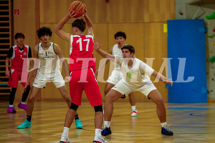 26.11.2024 Österreichischer Basketballverband 2024/25, SLMU19 Basket Flames vs. Mattersburg Rocks