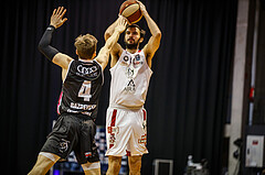Basketball, bet-at-home Basketball Superliga 2020/21, Grunddurchgang 17.Runde, BC Vienna, Flyers Wels, Anton Shoutvin (10)