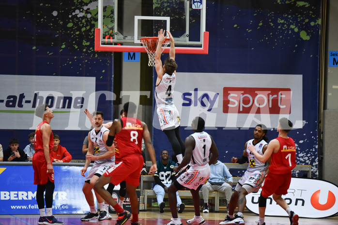 Basketball Superliga 2021/22, 5. Qualifikationsrunde. Flyers Wels vs. Traiskirchen