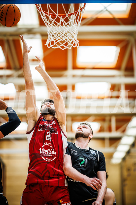 Basketball, Basketball Zweite Liga 2023/24, Playoff, Finale Spiel 1, Mistelbach Mustangs, Union Deutsch Wagram Aligators, Viktor Vasat (22)