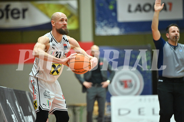 Basketball, Superliga 2023/24, Grunddurchgang 18. Runde, Flyers Wels vs. Oberwart Gunners,