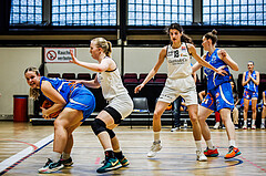 Basketball, Win2Day Basketball Damen Superliga 2023/24, Grunddurchgang 12.Runde, Basket Flames, DBB LZ OÖ, Lejla Pleho (11), Isabelle Fleischanderl (7)