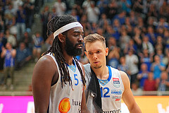 Basketball, Basketball Superliga 2024/25, Playoffs, Finale Spiel 1, Oberwart Gunners vs. BBC Nord Dragonz