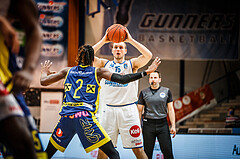 Basketball, bet-at-home Basketball Superliga 2021/22, Grunddurchgang Runde 12, Oberwart Gunners, UBSC Graz, Renato Poljak (16)