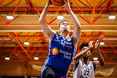 Basketball, win2day Basketball Superliga 2024/25, Grunddurchgang Runde 9, BBC Nord Dragonz, Oberwart Gunners, Jonathan Knessl (12)