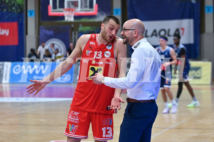 Basketball Superliga 2024/25, Playoff, Viertelfinale Spiel 1, Flyers Wels vs BBC Nord Dragonz,
