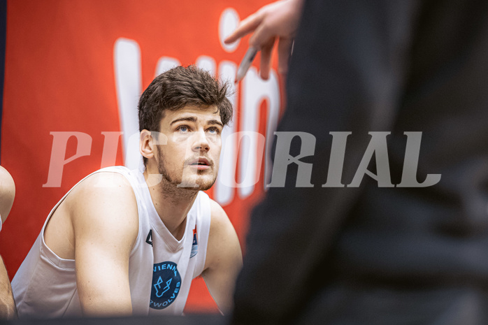 Basketball, Win2Day Superliga 2022/23, Grunddurchgang 19.Runde, Vienna Timberwolves, Oberwart Gunners, Chris Vogt (33)