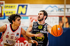 Basketball, win2day Basketball Superliga 2024/25, Grunddurchgang 9.Runde, Traiskirchen Lions, Gmunden Swans, Daniel Friedrich (6)