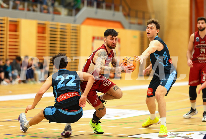 Basketball Zweite Liga 2024/25, Grunddurchgang 15.Runde Mistelbach Mustangs vs. Vienna Timberwolves