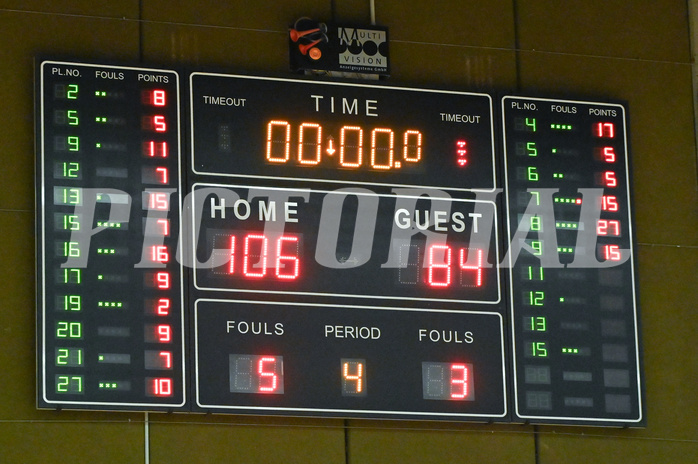 Basketball, Superliga 2023/24, Grunddurchgang 15. Runde, Flyers Wels vs. Fürstenfeld Panthers,