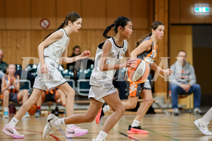 22.02.2025 Österreichischer Basketballverband 2024/25, SLWU14 Basket Flames UNION vs Basket Duchess