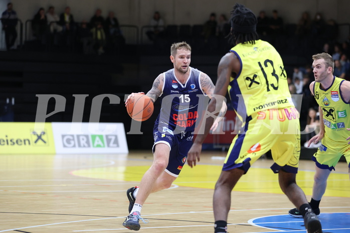 23.10.2022, Graz, Raiffeisen Sportpark Graz, Basketball Superliga 2022/23, Grunddurchgang, Runde 4, UBSC Raiffeisen Graz vs. BBC Nord Dragonz
