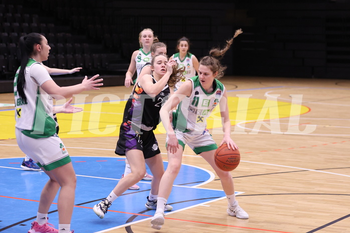 19.02.2023, Graz, Raiffeisen Sportpark, Basketball Damen Superliga 2022/23, Grunddurchgang 13.Runde, UBI Holding Graz vs. Vienna United Women ,  