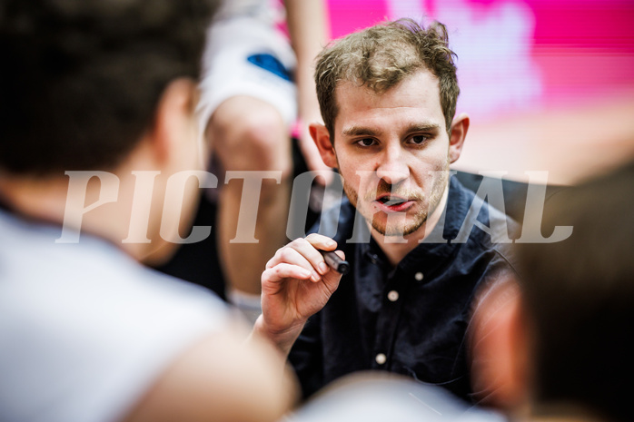 Basketball, Win2Day Superliga 2023/24, Grunddurchgang 21.Runde, Vienna Timberwolves, Kapfenberg Bulls, Justin Schlünken (Head Coach)