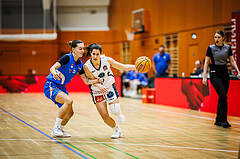 Basketball, Win2Day Basketball Damen Superliga 2024/25, Supercup 5. Runde, Vienna Timberwolves, DBB Wels, Valerie Voithofer (31), Aleksandra Novakovic (8)