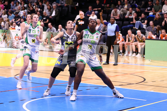 23.03.2024, Graz, Raiffeisen Sportpark, Basketball Damen Superliga 2023/24, Semifinale, Spiel 2, UBI Holding Graz - BK Raiffeisen Duchess Klosterneuburg,  