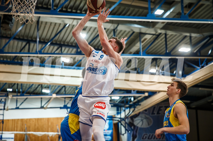 Basketball, bet-at-home Basketball Superliga 2020/21, Platzierungsrunde, 8. Runde, Oberwart Gunners, SKN St. Pölten, Edi Patekar (9)