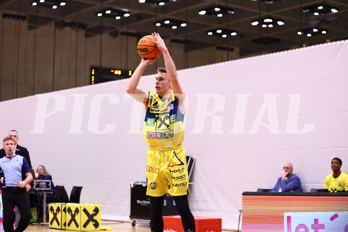 13.01.2024, Graz, Raiffeisen Sportpark Graz, Basketball Superliga 2023/24, Grunddurchgang, Runde 18, UBSC Raiffeisen Graz - Arkadia Traiskirchen Lions 13.01.2024, Graz, Raiffeisen Sportpark Graz, Basketball Superliga 2023/24, Grunddurchgang, Runde 18, UBSC Raiffeisen Graz - Arkadia Traiskirchen Lions