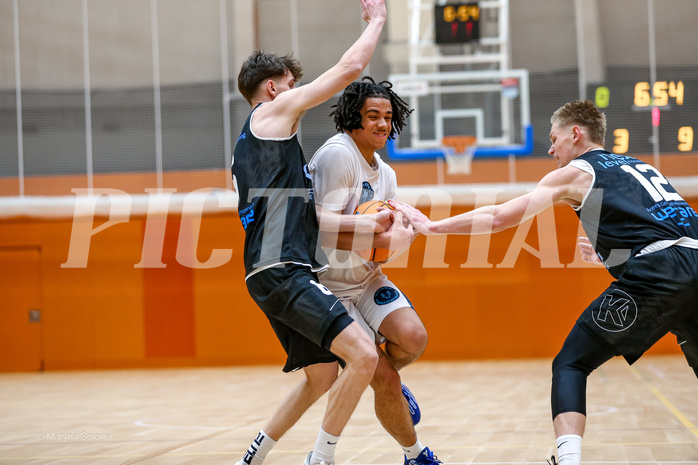26.01.2025 Österreichischer Basketballverband 2024/25, SLMU19, Vienna Timberwolves vs. Basket Dukes