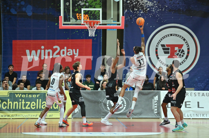 Basketball, Superliga 2024/25, Grunddurchgang 4.Runde, Flyers Wels vs. Kapfenberg,
