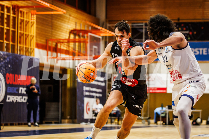 Basketball, win2day Basketball Superliga 2024/25, Grunddurchgang Runde 15, BBC Nord Dragonz, Kapfenberg Bulls, Nemanja Krstic (22)