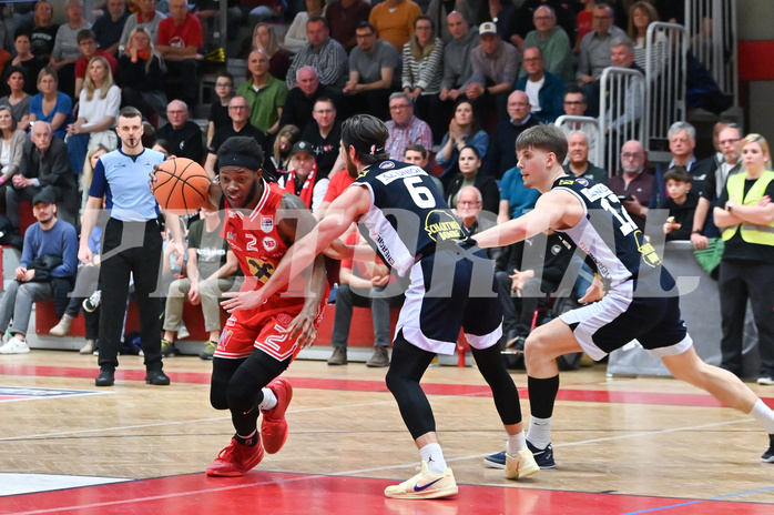 Basketball, Superliga 2024/25, Plazierungsrunde 5.Runde, Flyers Wels vs. Gmunden Swans,