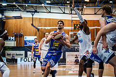 Basketball, bet-at-home Basketball Superliga 2020/21, Grunddurchgang 14. Runde, Oberwart Gunners, Gmunden Swans, Toni Blazan (10)